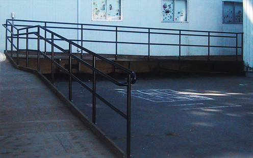 Industrial fabricated railing