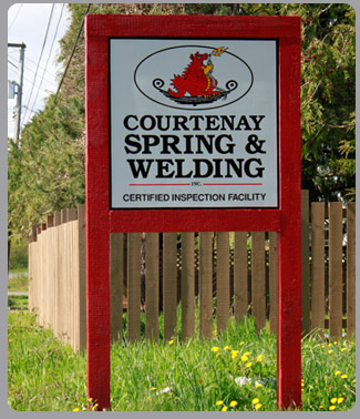 Courtenay spring and Welding Entrance, Rennison RD. Courtenay B.C.